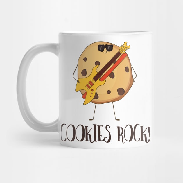 Cookies Rock! Funny Cute Cookie Love by Dreamy Panda Designs